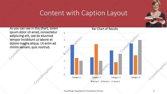 Content with Caption presentation slide layout