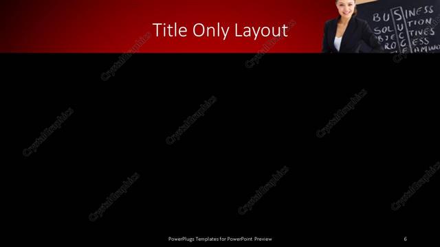 Title Only presentation slide layout