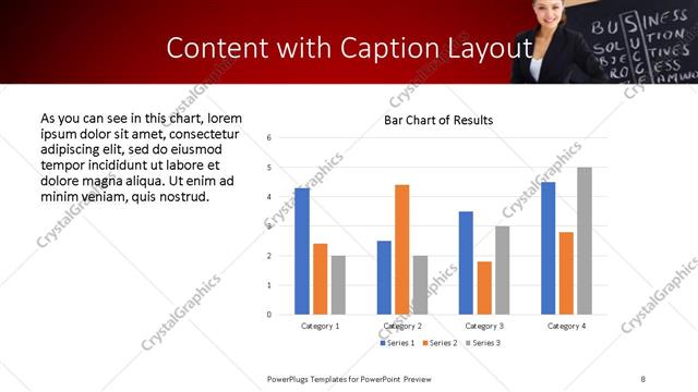 Content with Caption presentation slide layout