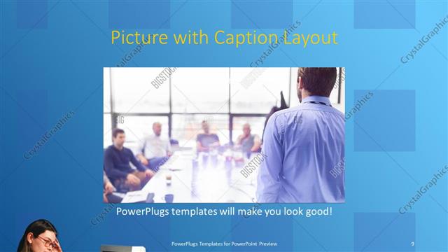 Picture with Caption presentation slide layout