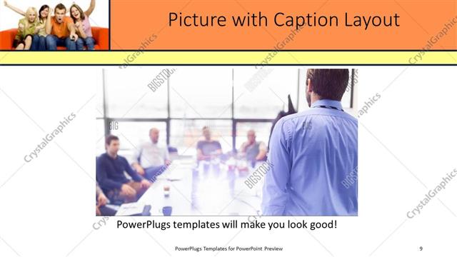 Picture with Caption presentation slide layout