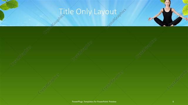 Title Only presentation slide layout
