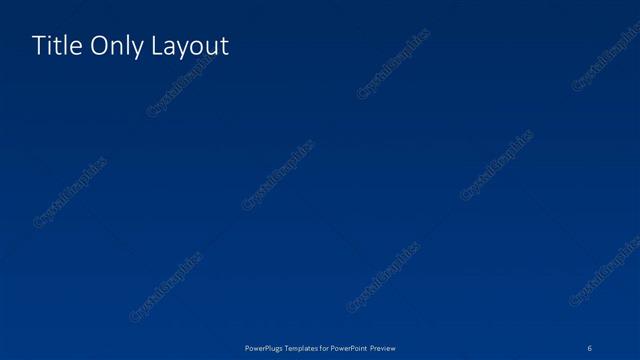 Title Only presentation slide layout