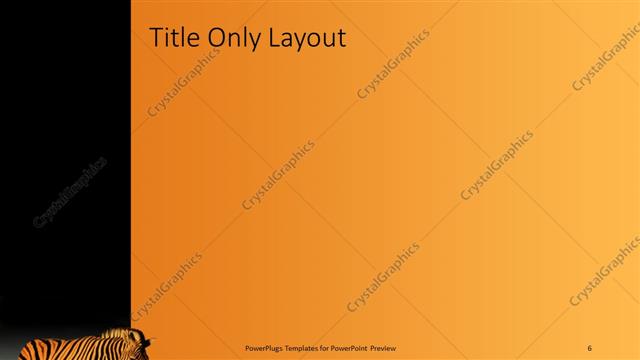 Title Only presentation slide layout
