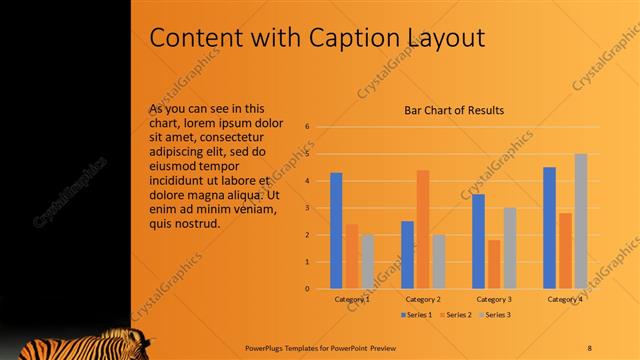 Content with Caption presentation slide layout