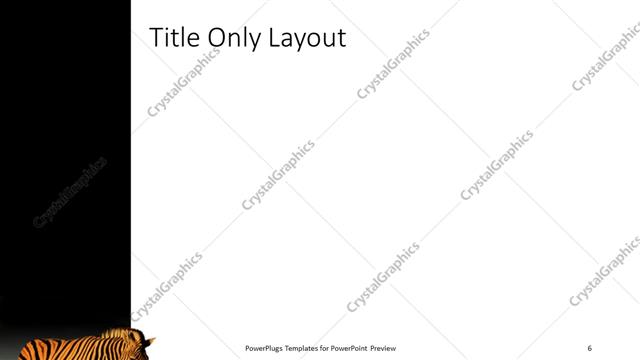 Title Only presentation slide layout