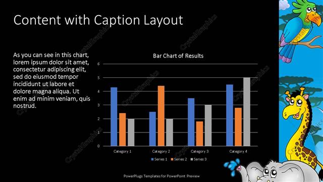 Content with Caption presentation slide layout