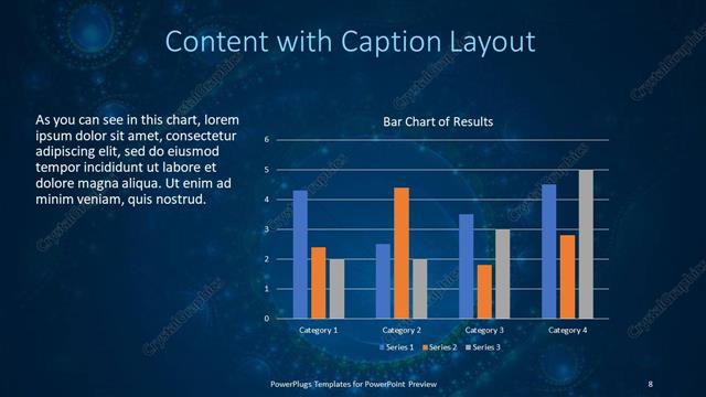 Content with Caption presentation slide layout