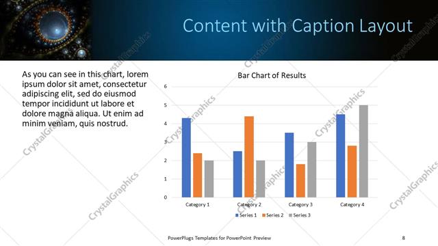 Content with Caption presentation slide layout