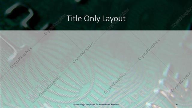 Title Only presentation slide layout