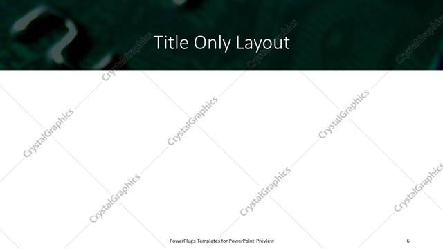 Title Only presentation slide layout