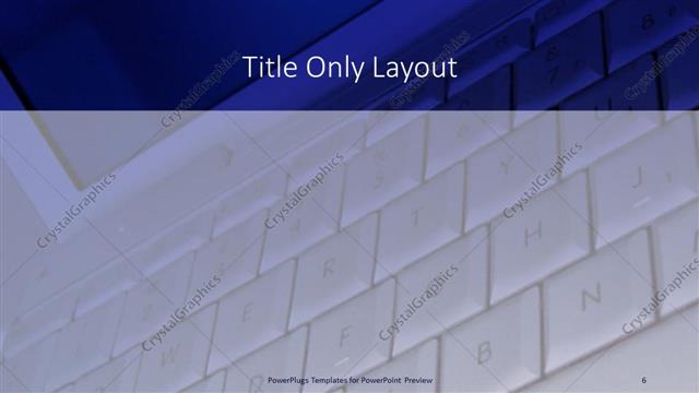 Title Only presentation slide layout