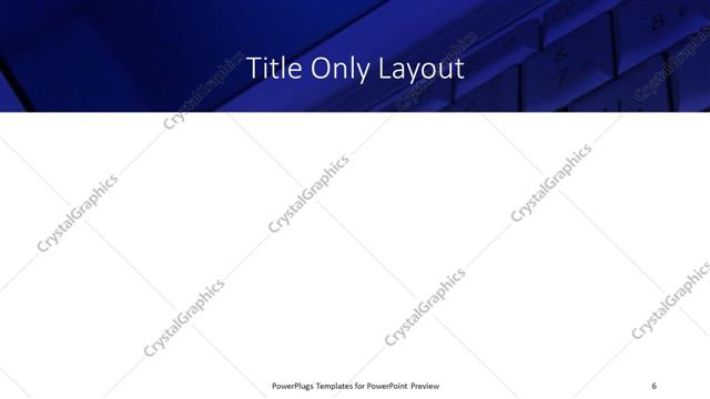 Title Only presentation slide layout