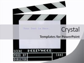 3000 movie clap board powerpoint templates w movie clap board