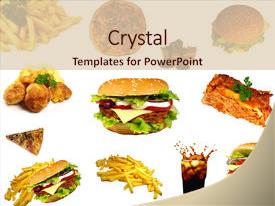 Top Junk Food PowerPoint Templates Backgrounds Slides 