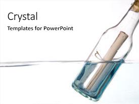 4000 message in a bottle powerpoint templates w message in a