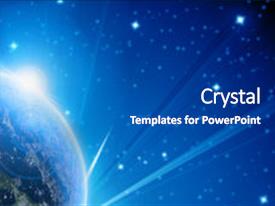 5000 blue planet earth outer space powerpoint templates w blue