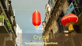  Presentation with chinese lantern - Slide deck with 05-february-2022-buenos-aires background and a tawny brown colored foreground