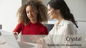  Presentation with university - Amazing slide deck having 1 1 meetings - female university student working one backdrop and a light gray colored foreground