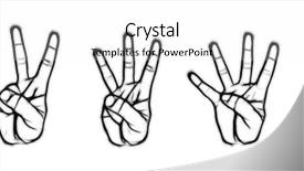  Presentation with counting - Cool new theme with 1 2 3 - counting hand signs from one backdrop and a white colored foreground