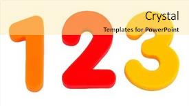  Presentation with numbers - Theme enhanced with 1 2 3 - isolated numbers one two background and a blonde colored foreground