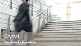  Presentation with people lost money fired businessman - Amazing slide deck having 1 malaysia - businessman in hurry motion blurred backdrop and a gray colored foreground