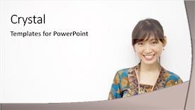  Presentation with asian - Slides enhanced with 1 malaysia - portrait of an asian girl background and a pink colored foreground