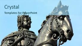  Presentation with st petersburg russia landmarks - Beautiful slide deck featuring 1 monument in saint-petersburg backdrop and a light blue colored foreground