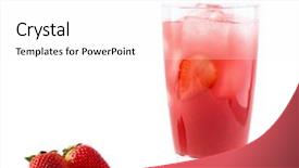  Presentation with cranberry juice - PPT layouts having 1 vodka 1 cranberry juice background and a white colored foreground