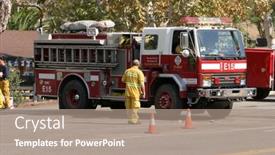  Presentation with police fire - Slides featuring 10-23-2007-the-santiago background and a coral colored foreground