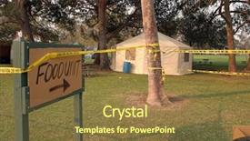  Presentation with wild fire - Audience pleasing presentation theme consisting of 10-25-2007 santiago canyon wild fires staging area with fire trucks police and everyone involved series backdrop and a tawny brown colored foreground