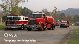  Presentation with police fire - Cool new presentation theme with 10-25-2007-santiago-canyon backdrop and a gray colored foreground