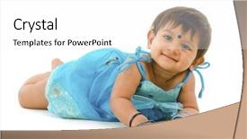  Presentation with old india - Beautiful PPT theme featuring 10 months old indian baby backdrop and a white colored foreground