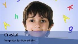  Presentation with book - Audience pleasing PPT layouts consisting of 10 pages - cute little boy backdrop and a  colored foreground