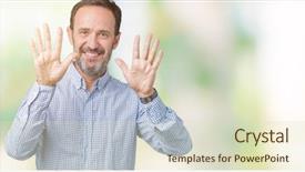  Presentation with elegant - Beautiful slide deck featuring 10 point - handsome middle age elegant senior backdrop and a  colored foreground