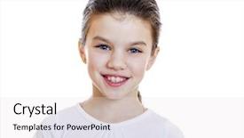  Presentation with camera - Cool new presentation theme with 10 years - portrait of a charming little backdrop and a white colored foreground