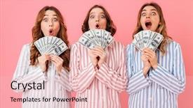  Presentation with teen girls - Amazing PPT theme having 100 - photo of lovely teen girls backdrop and a lemonade colored foreground