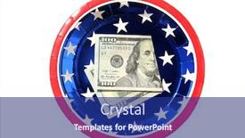  Presentation with red white blue patriotic - Cool new PPT layouts with 100-00-folded-100-00 backdrop and a navy blue colored foreground