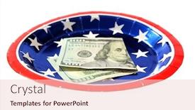  Presentation with red white blue patriotic - Amazing presentation theme having 100-00-folded-100-00 backdrop and a lemonade colored foreground