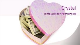  Presentation with birthday - Amazing presentation theme having 100 birthday - heart shaped gift box backdrop and a  colored foreground