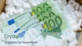  Presentation with birthday - Beautiful slide deck featuring 100 birthday - money in the box backdrop and a  colored foreground