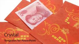  Presentation with chinese new year - Amazing presentation theme having 100 day - chinese new year red packets backdrop and a  colored foreground