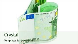  Presentation with white dove heart - Cool new PPT theme with 100 day - money heart isolated on white backdrop and a  colored foreground