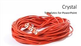  Presentation with way - Cool new presentation with 100 foot orange extension cord backdrop and a white colored foreground