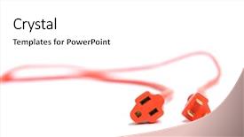  Presentation with spinal cord - Amazing theme having 100 foot orange extension cord backdrop and a white colored foreground