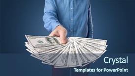  Presentation with holding hands old young - Audience pleasing slides consisting of 100 people - young businessman holding large amount backdrop and a ocean colored foreground