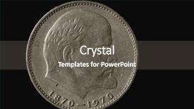  Presentation with soviet - Amazing theme having 100 years of lenin birthday backdrop and a gray colored foreground