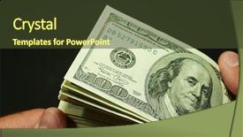  Presentation with cash - Slide deck consisting of 1000 bills - cash count 2 background and a tawny brown colored foreground