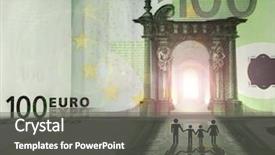  Presentation with kingdom of indonesia - Slides having 1000 bills - conceptual family entering euro kingdom background and a  colored foreground