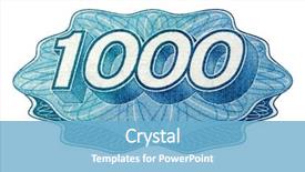  Presentation with russian - Beautiful slides featuring 1000 bills - detail of russian one thousand backdrop and a light blue colored foreground